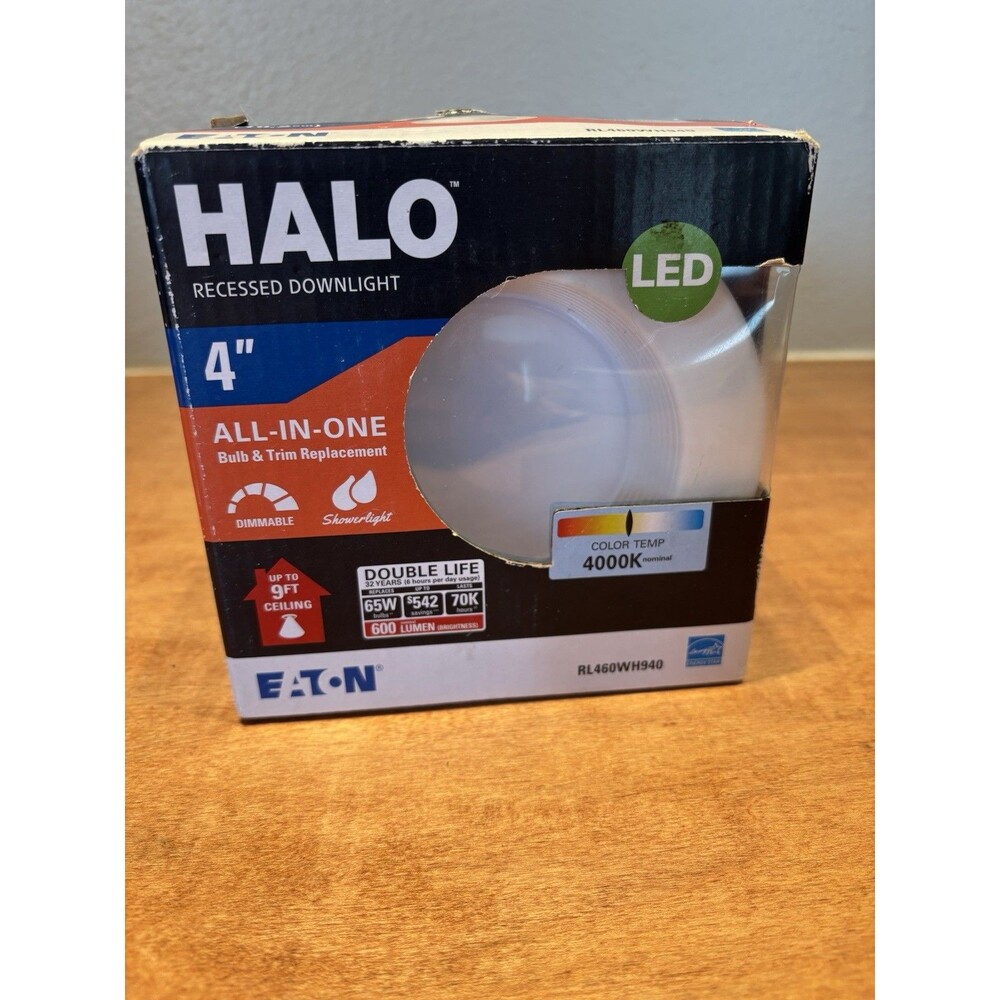 Halo RL460WH940 4” LED Recessed Retrofit Downlight White 4000K